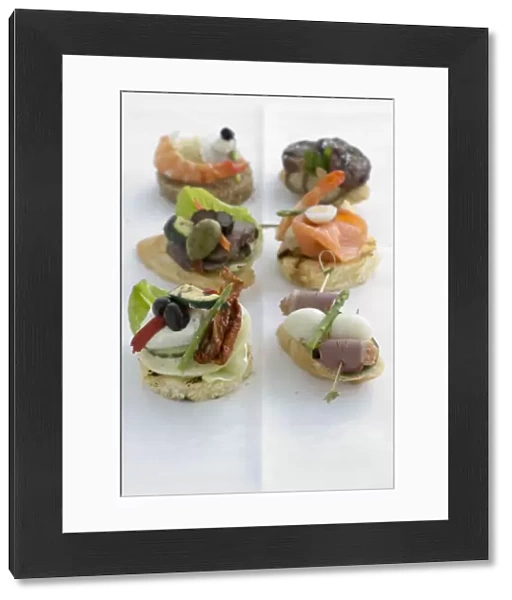 Selection of attractive canapes credit: Marie-Louise Avery  /  thePictureKitchen
