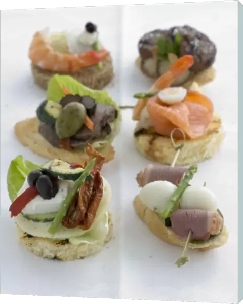 Selection of attractive canapes credit: Marie-Louise Avery  /  thePictureKitchen