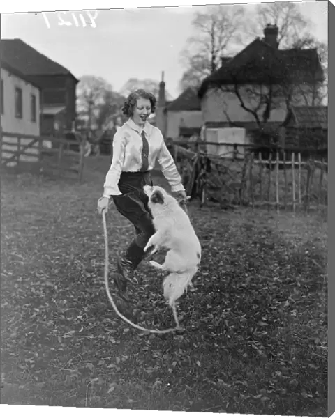 Getting in trim for the circus ring. 16-year-old Olga Astley, one of Britain s
