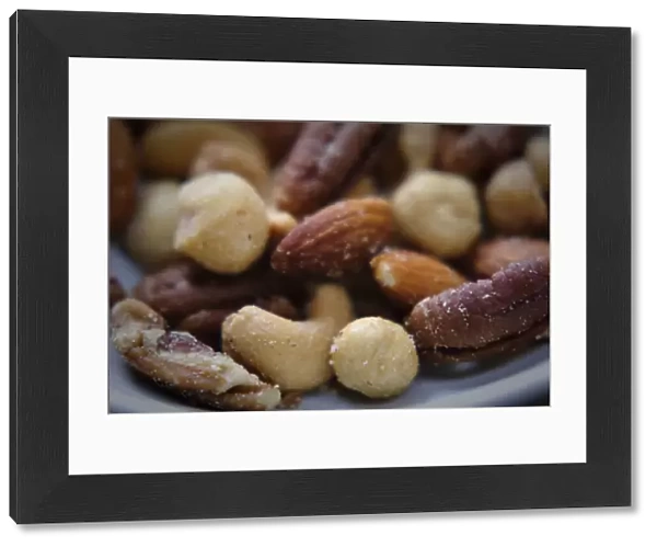 Selection of mixed salted nuts credit: Marie-Louise Avery  /  thePictureKitchen  /  TopFoto