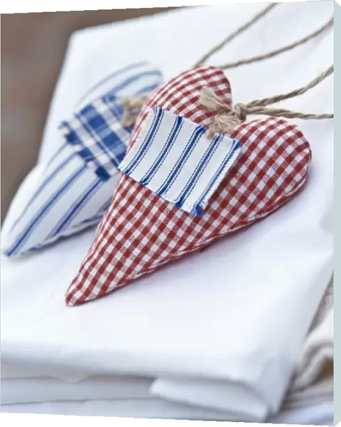 Heart shaped lavender bags to scent linen credit: Marie-Louise Avery  /  thePictureKitchen