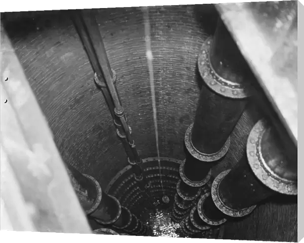 Gravesend Water Works in Kent. A well. 1939
