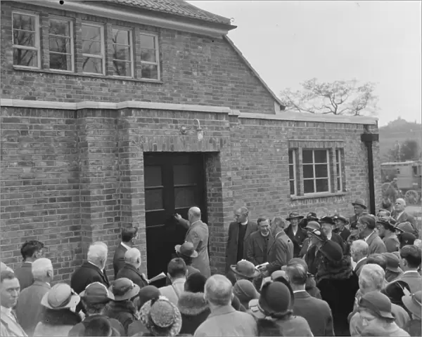 The opening of the Elmstead Baptist Church, Kent. 30 April 1937