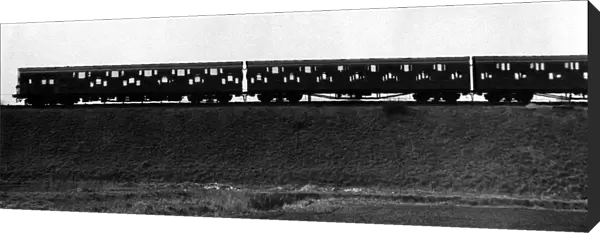 The Double Decker train as seen on the embankment of the SR Branch... Dartford