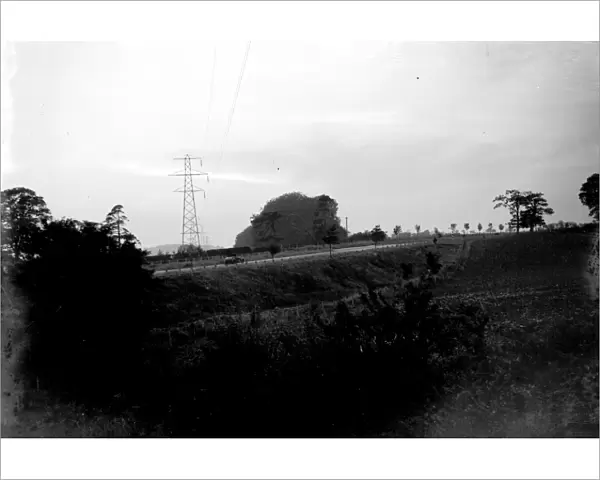 Electricity pylons in Chelsfield, Kent. 1933