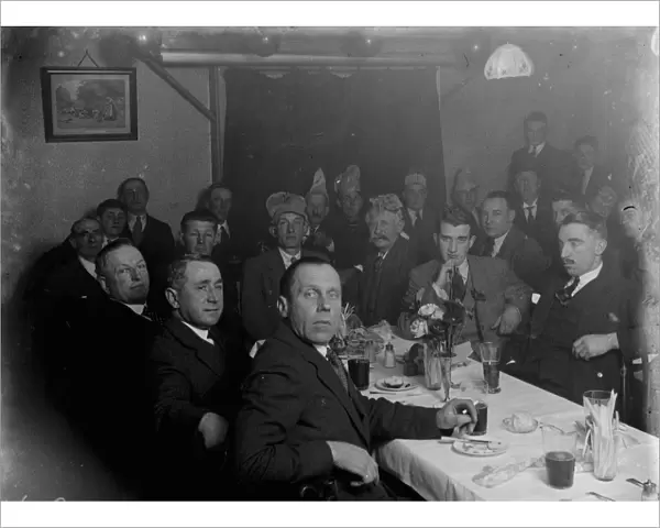 Dinner at the Rat and Sparrow Club, Chelsfield, Kent. 1935