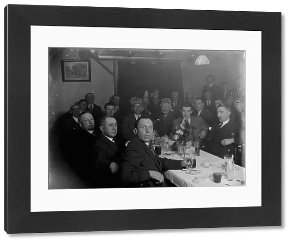 Dinner at the Rat and Sparrow Club, Chelsfield, Kent. 1935