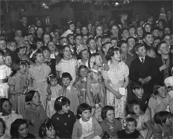Childrens party in Grove Park, Kent. 1939