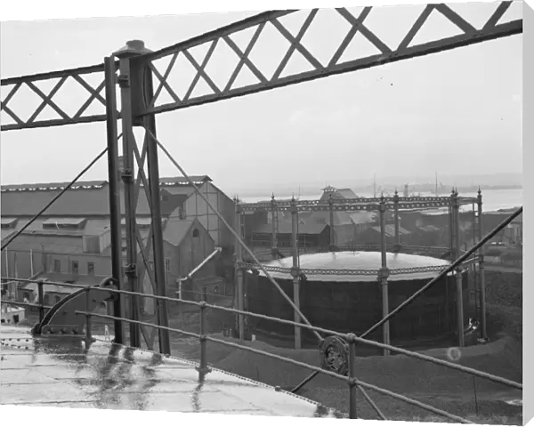 Gravesend Gasworks in Kent. General view of the works. 1939
