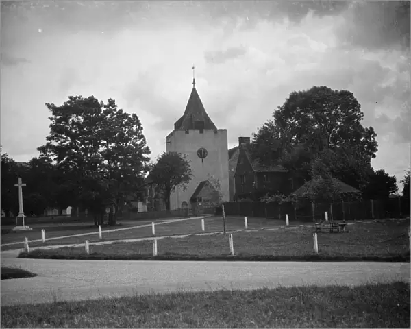 St Bartholomews church in Otford. 1938