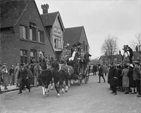 The Dickens centenary coach at Bexley. 1936