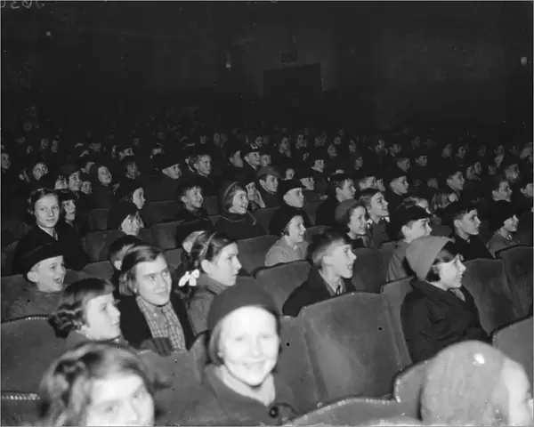 Poor Childrens film showing at Regal Cinema in Sidcup, Kent. 1936