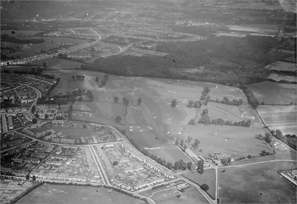 An aerial view of Chislehurst Golf Club in Kent. 1939