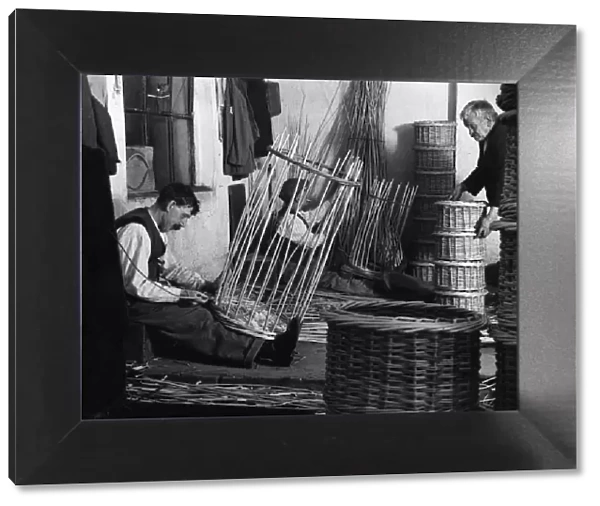 Basket weaving in Swanley 1936 A TopFoto