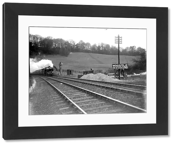 Southern Railway (SR) Electric at Poll Hill, Kent. 1934