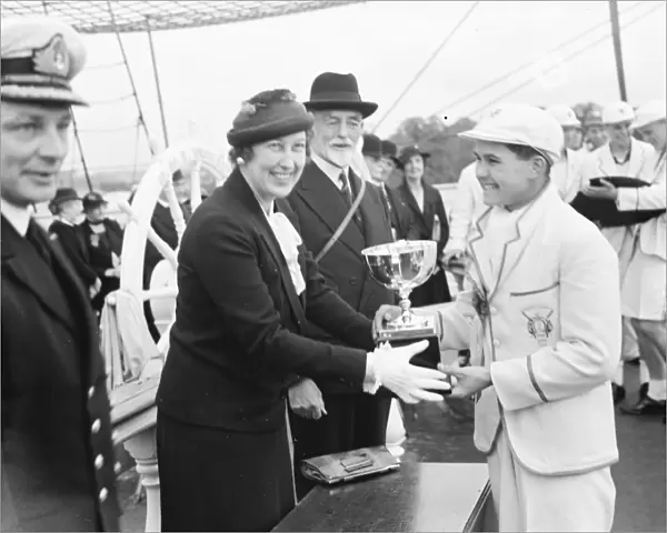 Prize Day on the HMS Worcester, the training ship of the Thames Nautical Training