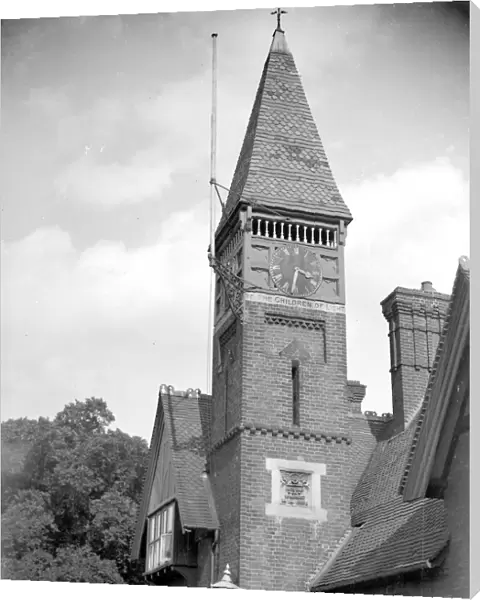 Foots Cray clock tower in Kent. 1934