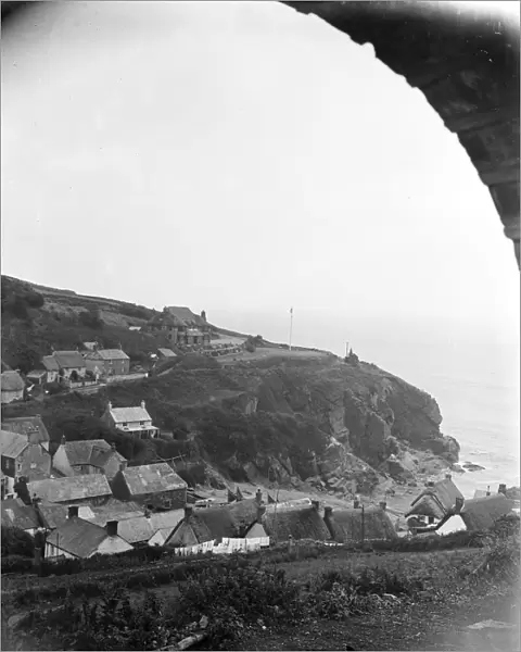 Cadgwith, Cornwall. Village on the Cornish coast. 1933
