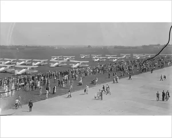 RAF Empire air day, Biggin Hill, gloster gauntlets of 32 and 79 squadron on the