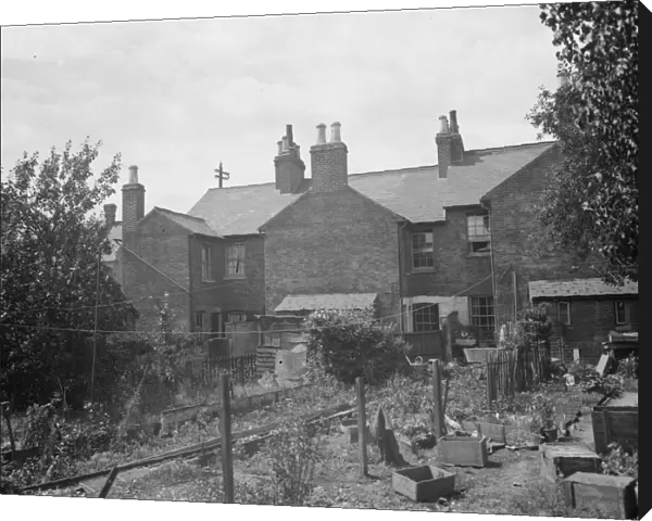 A view from the back of buildings on Cray Ford high street that are soon to be demolished