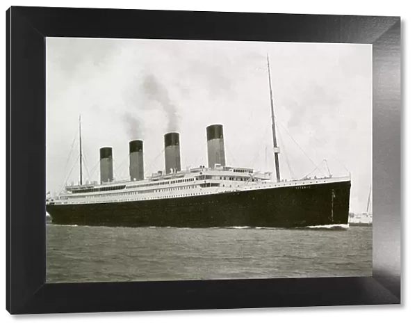 The RMS Titanic as she sailed from Southampton, England 1912