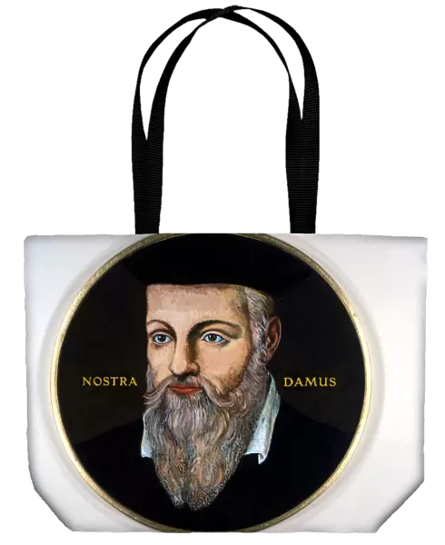 OCCULTISTS - NOSTRADAMUS. Miniature portrait of the great diviner and astrologer