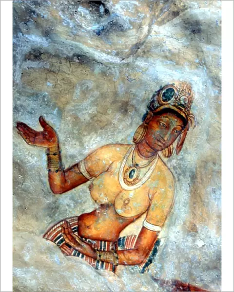 CAVE PAINTINGS Fresco painting of a cloud maiden in the cave beneath the ancient