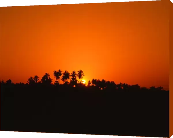 Inland sunset, Sri Lanka