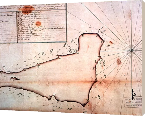 Easter Island - early maps - Lithographic reproductions of 18th century sea charts