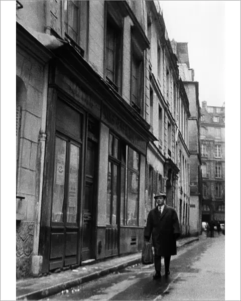 La rue Git le Coeur in Paris. 1950 s
