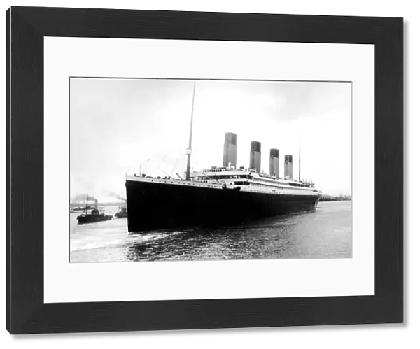 Titanic leaving Southampton on her maiden voyage, Wednesday 10th April 1912