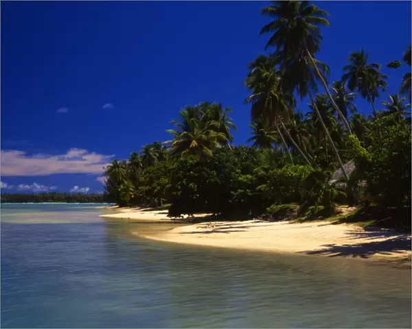 Beach on Morea, an island off Tahiti