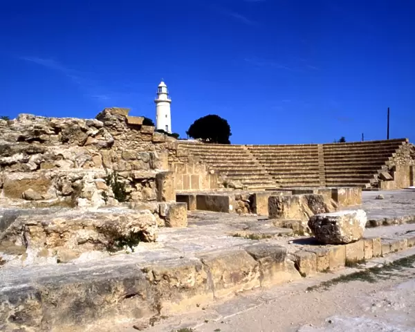 Cyprus. Paphos. Ancient Odeon