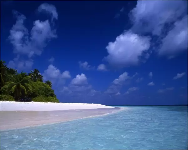 Beach on the island of Little Bandos, Maldives