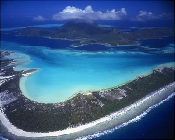 Polynesia. Bora Bora from the air