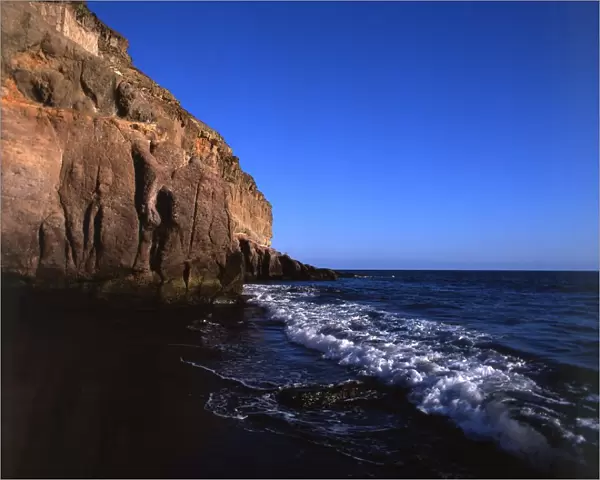 Canary Islands Gran Canaria Typical rocky coastline