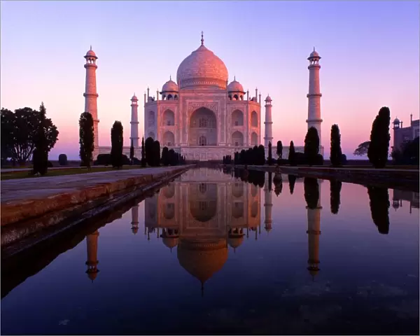 India. 1. 105. The Taj Mahal, shortly after sunrise