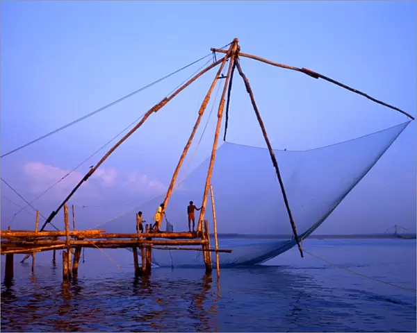 Traditional fishing nets at Cochin, India
