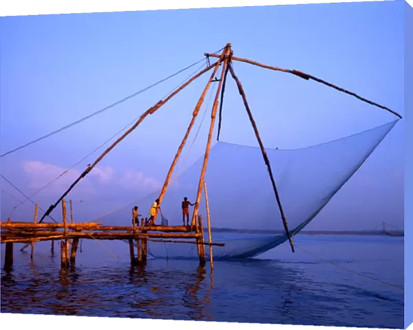 Traditional fishing nets at Cochin, India