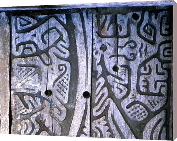 POLYNESIAN MYTHOLOGY Mythological and cosmogenetic images carved into wood on the