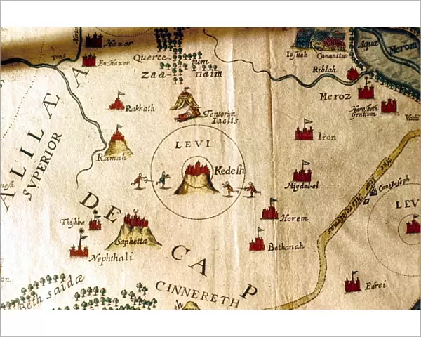 Map of Palestine (drawn by Thomas Fuller - 17th Century)