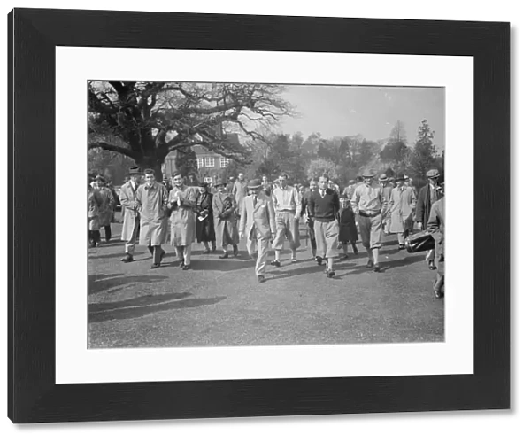 Kent Amateurs versus Professionals golf game. D H R Martin, A J Evans, A Padgham