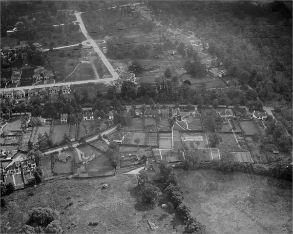 An aerial view of Chislehurst, Kent. 1939