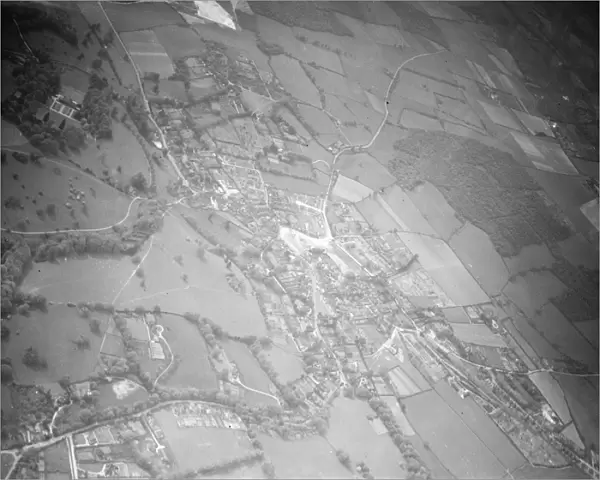An aerial view of Westerham, Kent. 1938