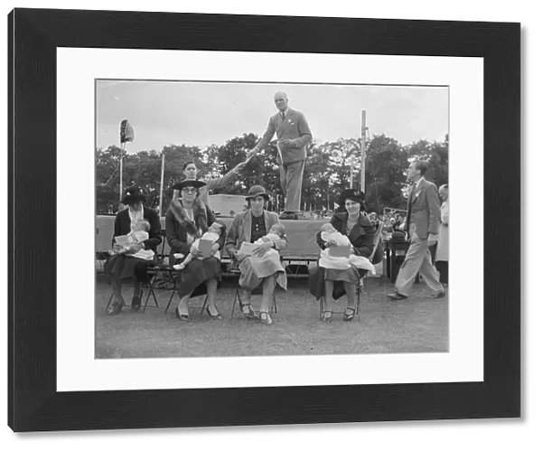 Sidcup Jubilee fete in Kent. The winners of the baby show. 1939