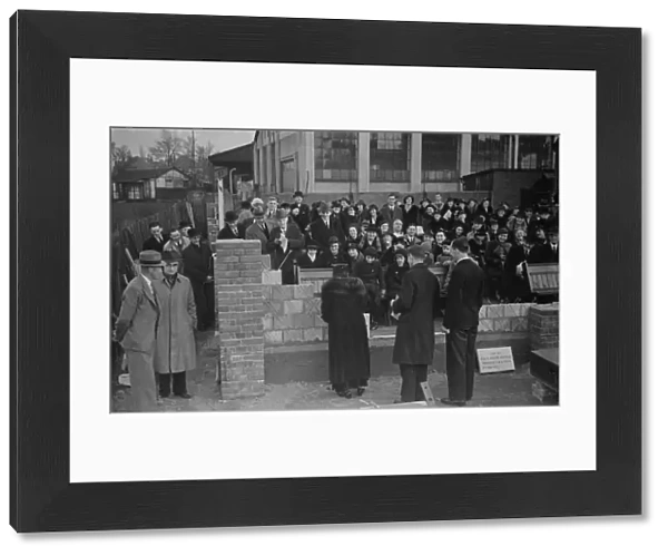 Sidcup Church Hall foundation stone laying. 1938