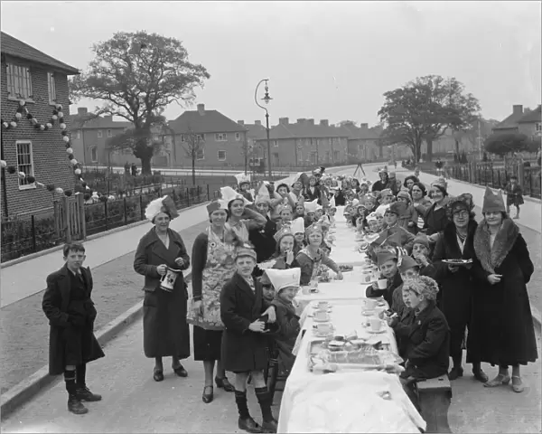 Coronation teas in Mottingham, to celebrate the coronation of King George VI
