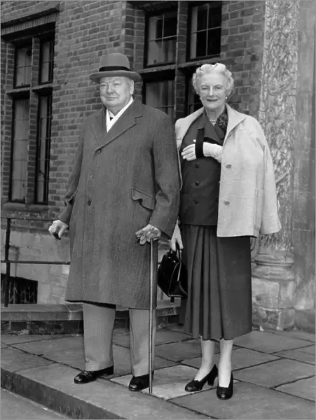 Sir Winston Churchill and Lady Clementine Churchill Sir Winston recently resigned