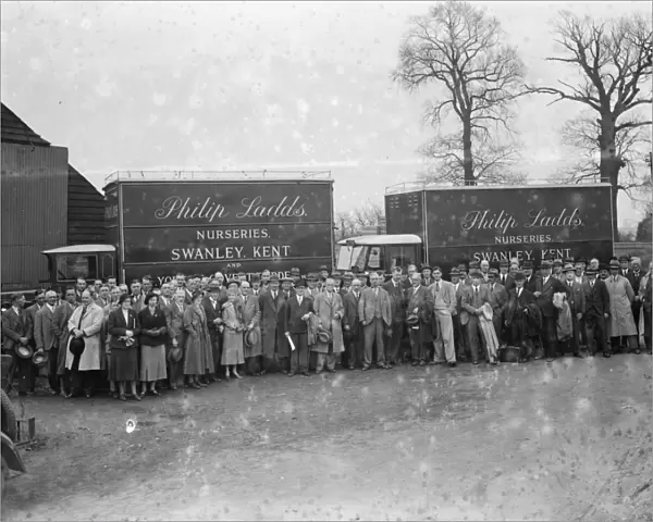 Nursery congress at Phillip Ladds Nursery on Goldsel Road in Swanley, Kent. 1936