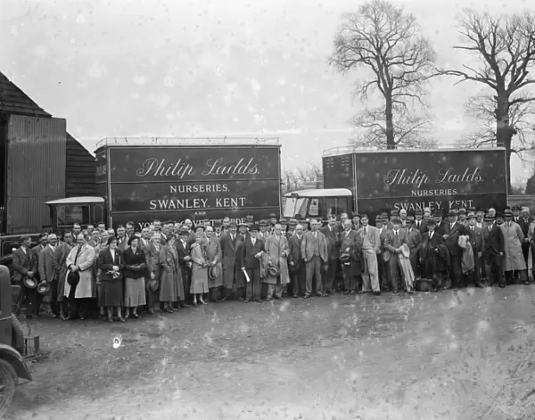 Nursery congress at Phillip Ladds Nursery on Goldsel Road in Swanley, Kent. 1936